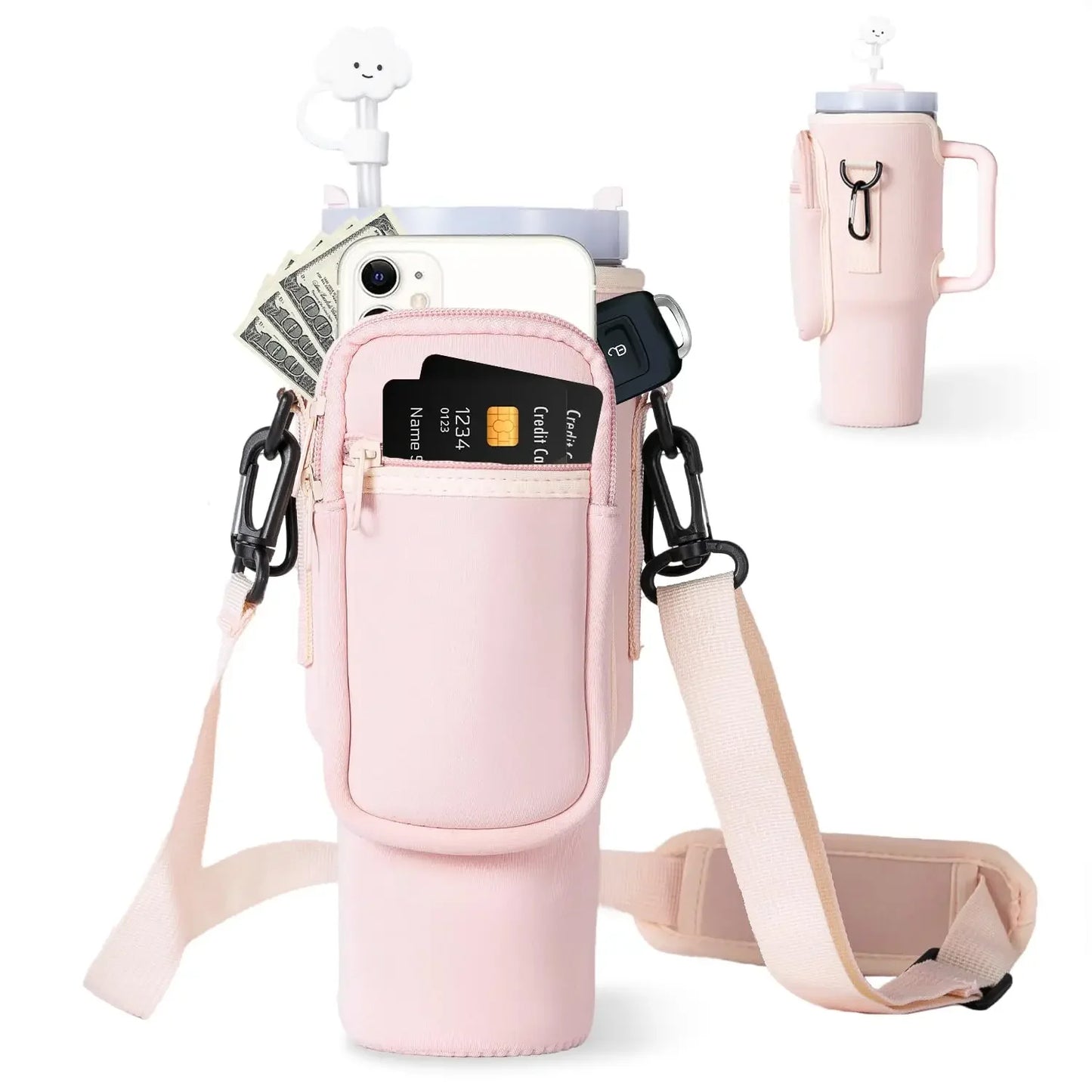 Stylish Phone and Water Bag Holder
